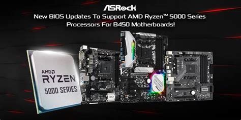 ASRock Releases B450 Motherboards BIOS Update, Enabling Support For Ryzen 5000 Series Processors ...