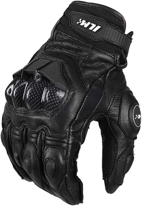 Amazon.com: ILM Air Flow Leather Motorcycle Gloves Touchscreen for Men ...