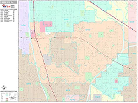 Cerritos California Wall Map (Premium Style) by MarketMAPS