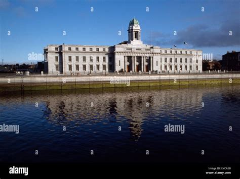 Cork City Hall, Cork, Co Cork, Ireland; City Hall On The River Lee Completed In 1936 Stock Photo ...