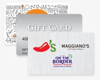 Chili's Maggiano's On The Border Gift Card, HD Png Download - kindpng