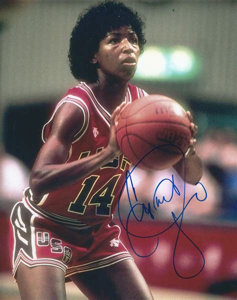 Autographed CYNTHIA COOPER 8X10 Houston Comets photo