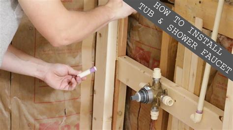 How To Install Bathtub Shower Faucet DIY - Step by Step - Part 5 - YouTube