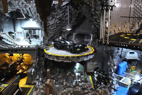 Amazing Bat Cave Made From 20,000 LEGO Bricks is Lit Up with Energy-Saving LEDs