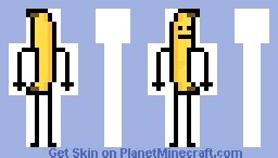 Banana o Platano (Banana) Minecraft Skin