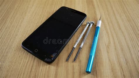 Mobile Phone Repair. Touchscreen Replacement Stock Photo - Image of cellphone, device: 180489000