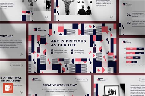 Art Gallery PowerPoint Presentation Template :: Behance