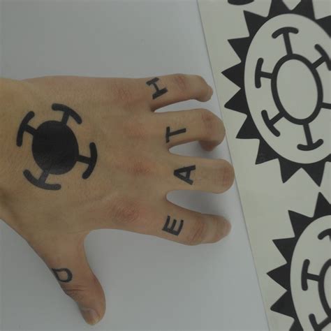 One Piece Trafalgar Law Tattoo Hand [Free Shipping]