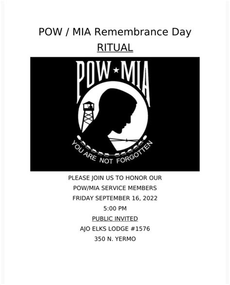 POW/MIA Remembrance Day Ceremony | Ajo, Arizona