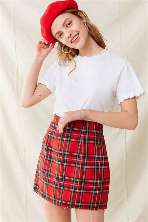 Urban Renewal Vintage Plaid A-Line Skirt | Retro outfits, Vintage inspired fashion, Fashion