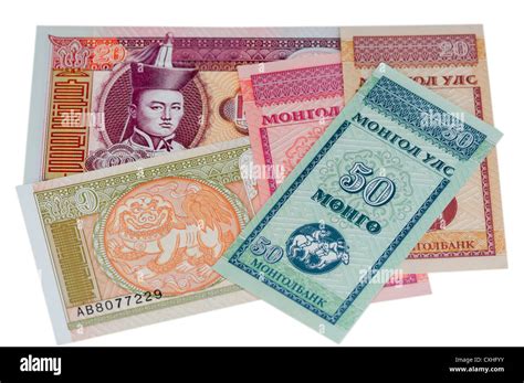 Mongolian Tugrik banknotes Stock Photo - Alamy