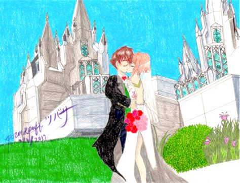 Sakura and Syaoran (TRC) wedding by powerpufftsubasa on DeviantArt