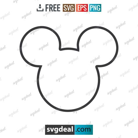 √ 8 Free Mickey Mouse SVG Files For Your Crafting Project - Free SVG Files | Mickey mouse ...