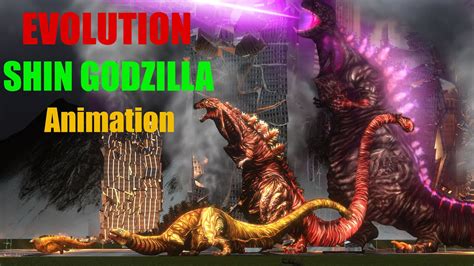 Evolution of Shin Godzilla : Size Comparison 5 Forms 2016 - New Version - YouTube