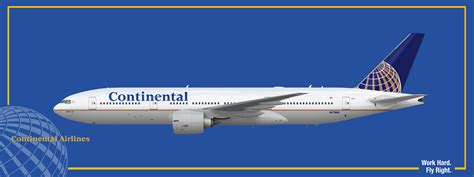 Continental Airlines Boeing 777-200ER - Continental Airlines: A Golden History - Gallery ...