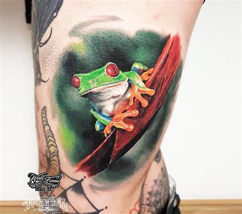 Frog tattoo by Marek Hali | Post 20914