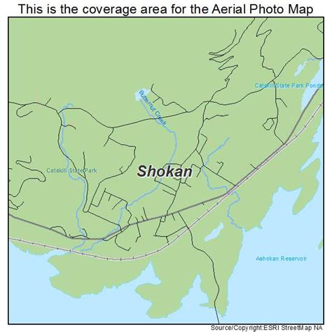 Aerial Photography Map of Shokan, NY New York