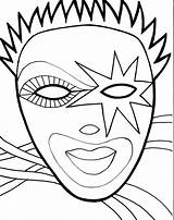 Mardi Gras Clown Mask coloring Page  Download Print Or Color Online sketch template