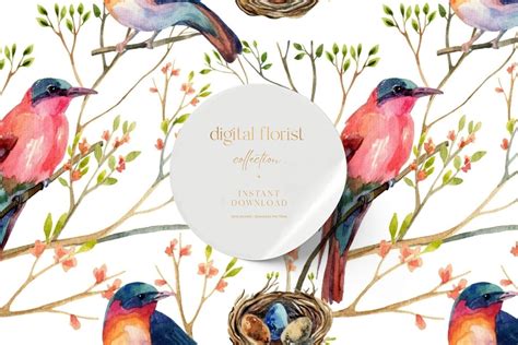 Floral Pattern, Floral Digital Paper Graphic by Digital Florist · Creative Fabrica