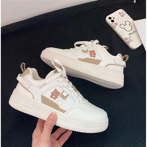 Cute Little Bear Sneakers Kawaii Platform Shoes Women Casual | Etsy