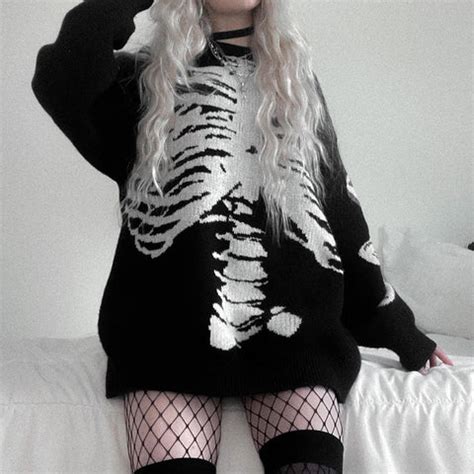 Gothic Harajuku Y2K Cross Knitted Sweater Top – ROCK 'N DOLL