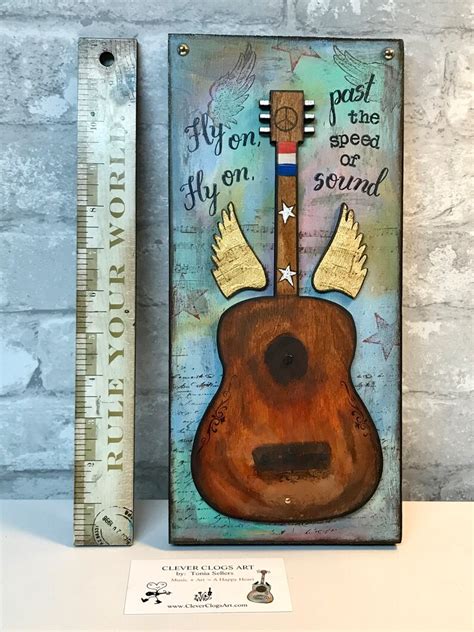 Willie Nelson Angel flying too close guitar art music gift | Etsy