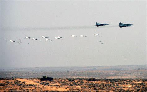 MiG 27s of the Indian Air Force during Exercise Brazen Chariots,2008 ...