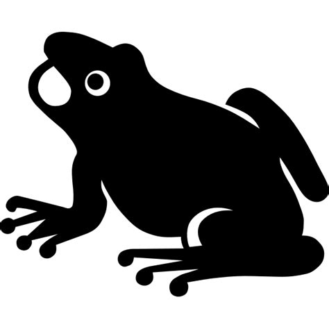 Frog silhouette vector clip art | Free SVG