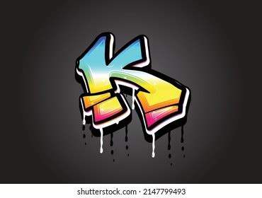 Letter K Graffiti