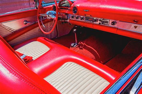 1957 Ford Thunderbird Interior Photograph by Robert Adams | Pixels