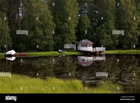 Lake close to Kajaani, Finland Stock Photo - Alamy