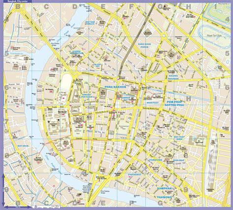 Bangkok city center map