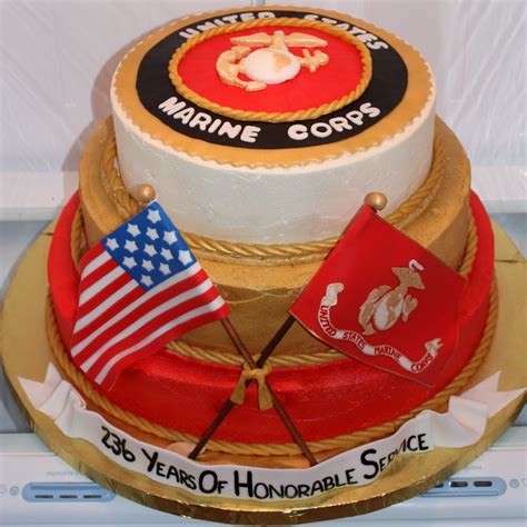 Pin on Marine corps cake