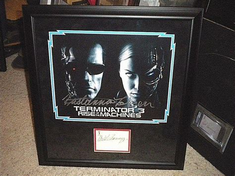 ARNOLD SCHWARZENEGGER KRISTANNA LOKEN AUTOGRAPHED FRAMED T3 psa/dna | #2003731462