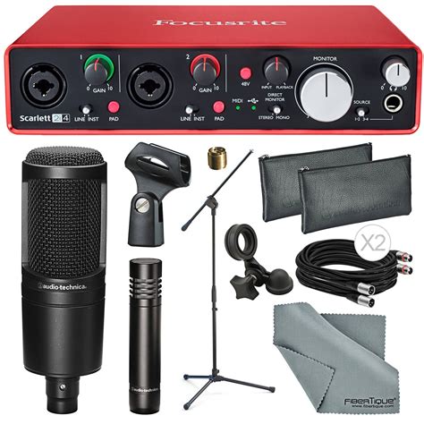 Focusrite Scarlett 2i4 USB Audio Interface +Audio Technica AT2041SP ...