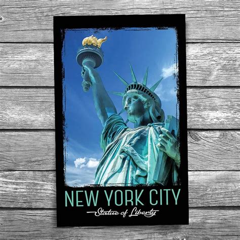 Statue of Liberty Close-up New York City Postcard | Christopher Arndt ...