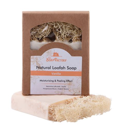 The Soap Factory Natural Loofah VANILLA Soap Bar 120 g