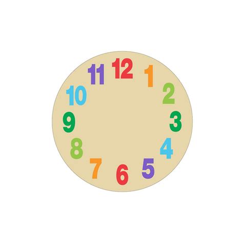 Blank Clock Face Template for Beginners | Kiddo Shelter - ClipArt Best ...