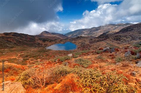 Kalapokhri Lake, Sikkim, Himalayan Mountain Range, Sikkim Stock Photo ...