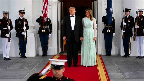 Melania Trump’s Say-Nothing State Dinner Dress - The New York Times