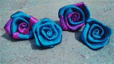 DIY Fabric rose trick/ fabric hacks, how to make rose with fabric - YouTube