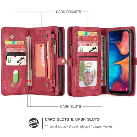 Samsung A20e Caseme | Card wallet, Cash bag, Leather zipper