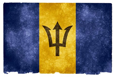 Barbados Grunge Flag | Grunge textured flag of Barbados on v… | Flickr