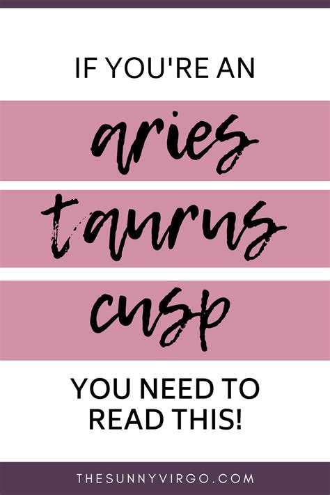 Aries-Taurus Cusp: Dates, Traits & How to Live Being One Aries Taurus Cusp, Zodiac Cusp, Aries ...