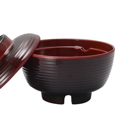 Elegant Duotone Miso Soup Bowl & Lid | Katachiware