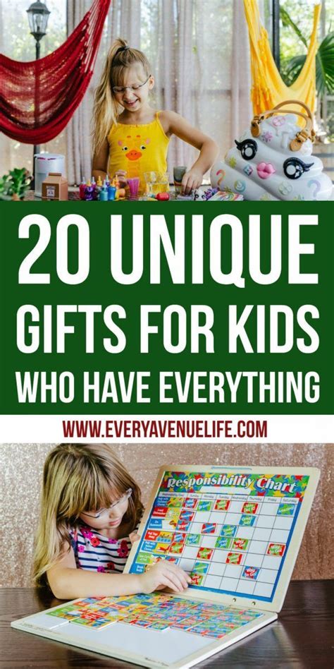 unique gifts for kids who have everything Unique Gifts For Girls, Cool Gifts For Kids, Presents ...