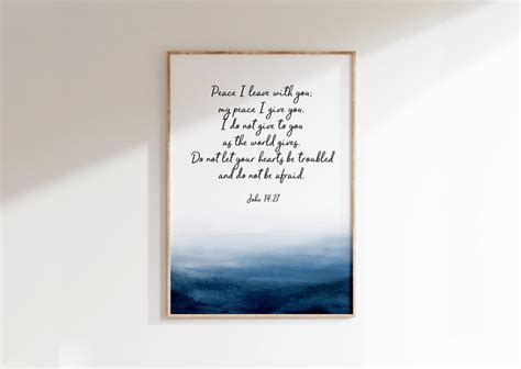 Peace I Leave With You Print Printable, Abstract Christian Wall Art ...