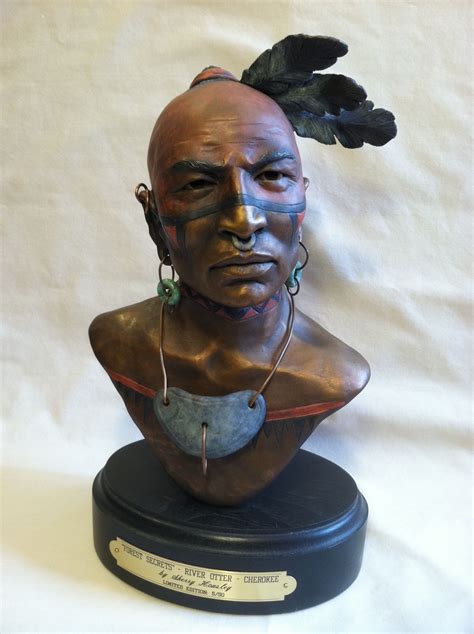 "Forest Secrets" Cherokee bronze Native American Sculpture by Sherry Housley | Indianer bilder ...