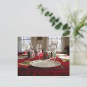 Christmas Dinner Invitation Postcard | Zazzle