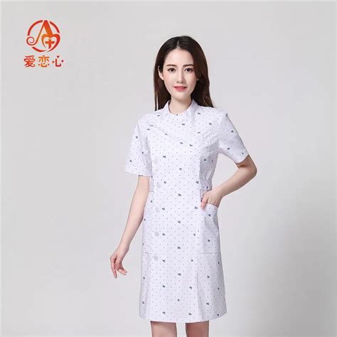 White Coat fashion men&women Doctor DressSemi permanent Korean version of the long sleeved ...